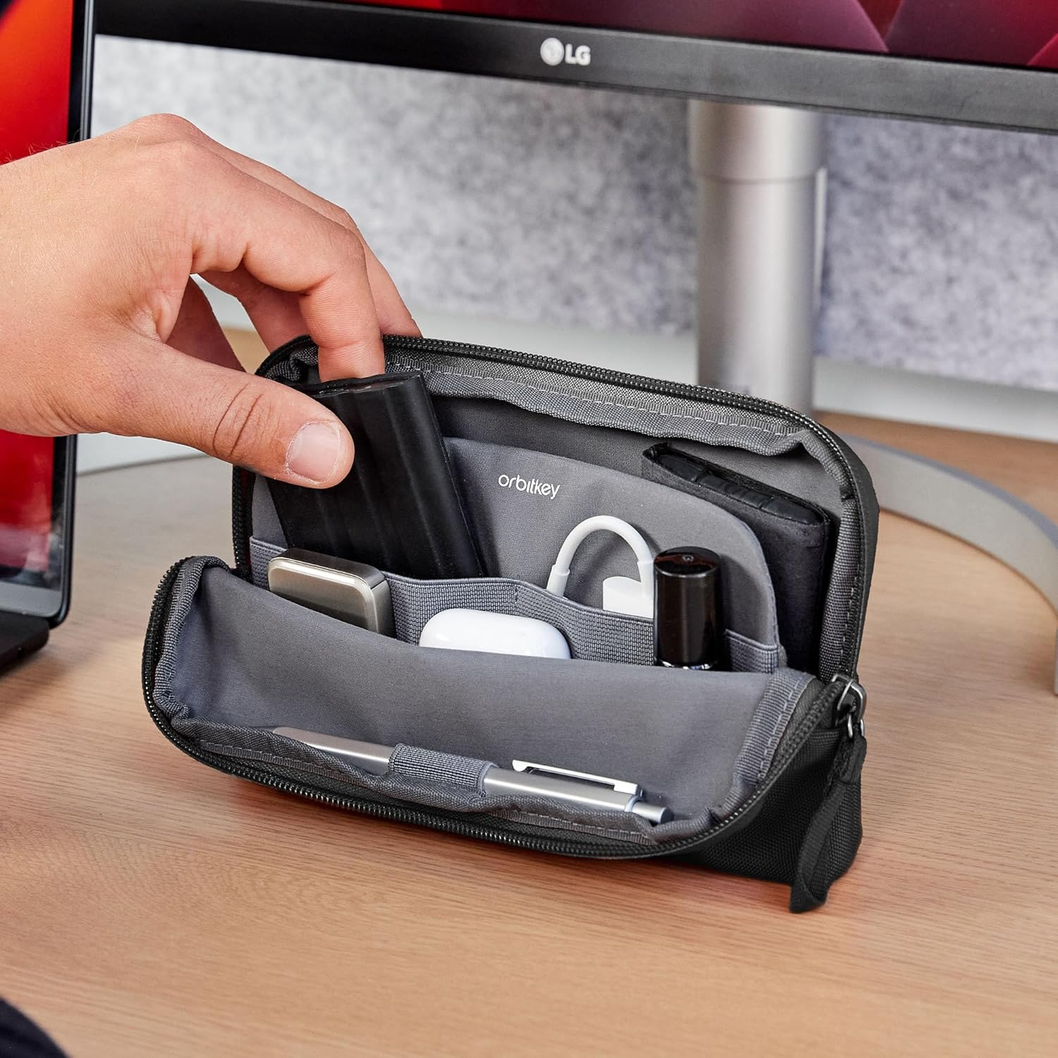 Desk Pouch - Black image number 6