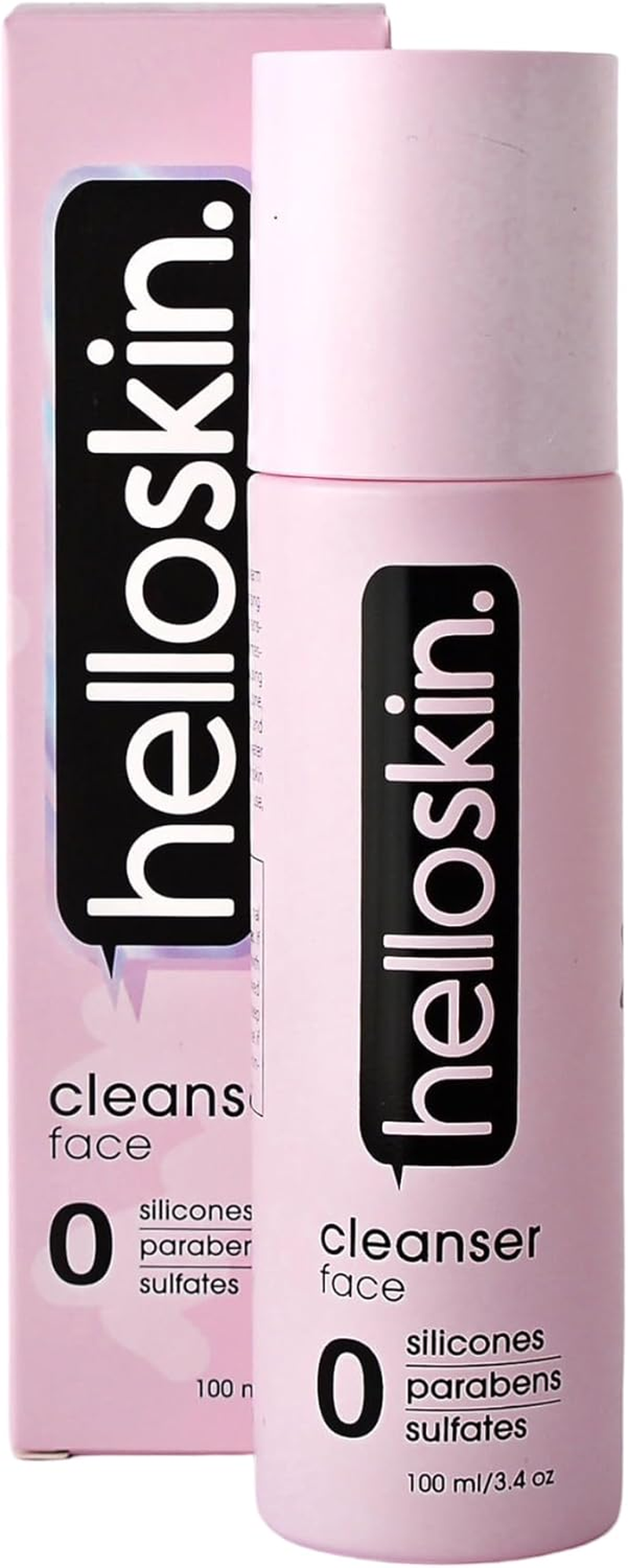 Helloskin Face Cleanser 100Ml | Hydrating Vanilla Scent Cleanser for All Skin Types | Aloe Vera, Glycerin, Vitamin E, Sunflower Oil & Cocamidopropyl Betaine for Gentle & Refreshing Cleanse