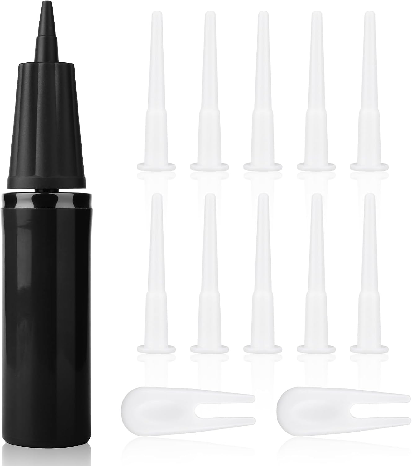 Exercise Ball Pump Kits, Hand Air Pump for Inflatables Ball with 10Pcs Long Plugs & 2Pcs Plug Pullers Yoga Ball Pump image number 3