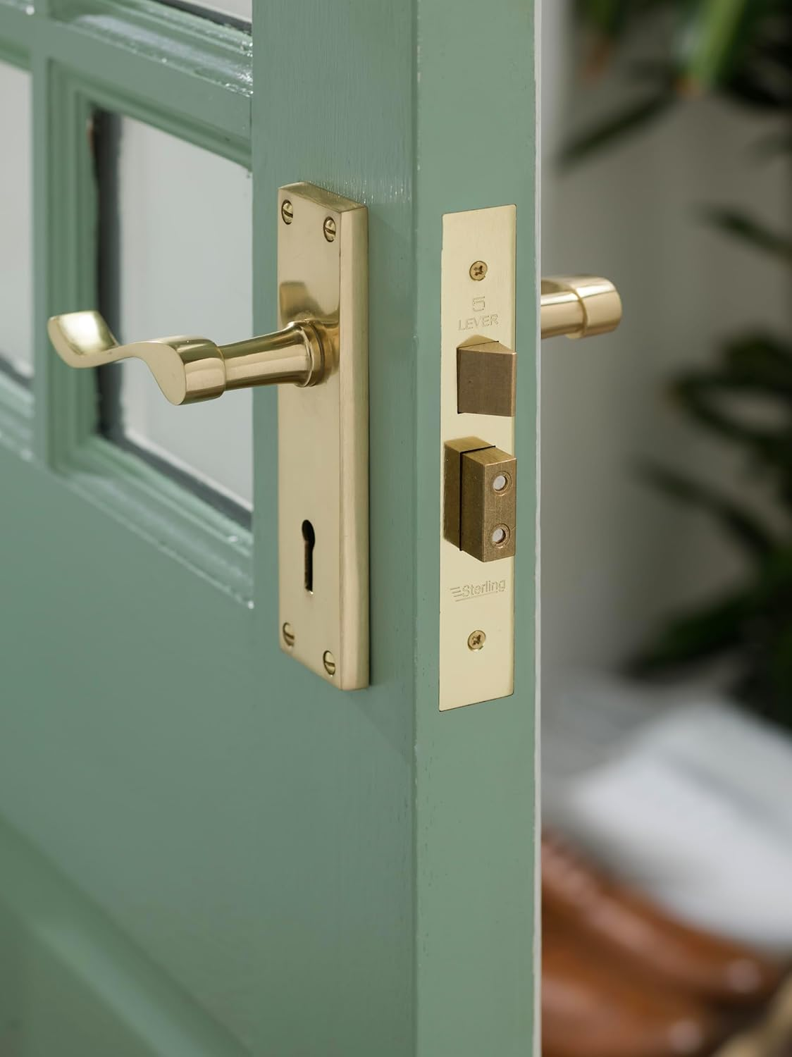 Sterling MLS525 2.5-Inch/65Mm 5-Lever Sashlock - Brass image number 1