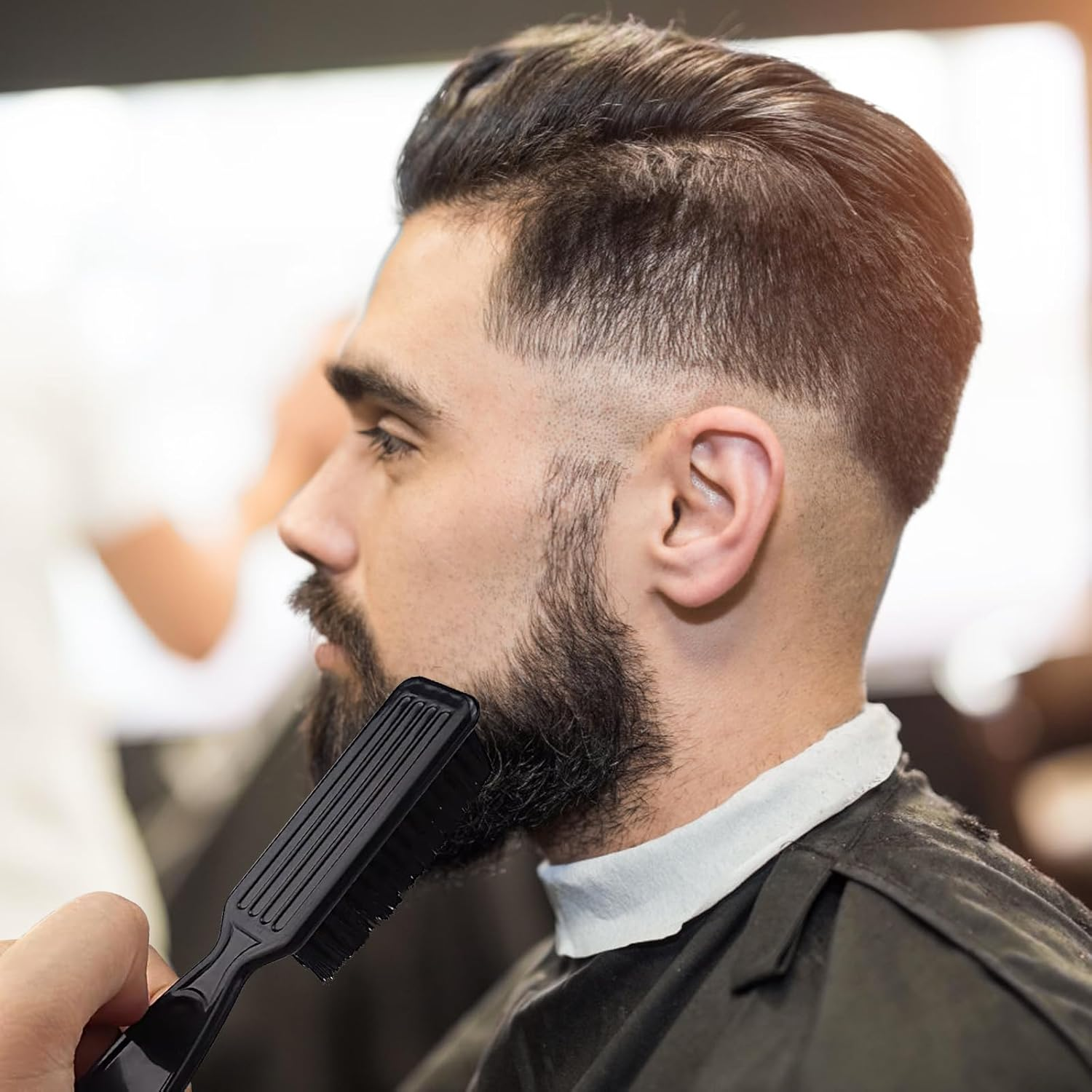 RTRTGS 2 Pieces Hair Clipper Cleaning Brush, Blade Cleaning Brush, Nylon Brush Nail Brush, Trimmer, Hairdressing Cleaning Brush, Tool image number 4