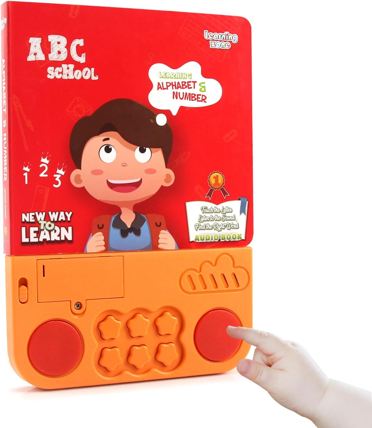 Joyfia Interactive Children'S Sound Book, Abcs & Number Learning Audio Developmental Book, Educational Sensory Musical Toys for Toddlers 1-3, Birthday Gifts for Boys & Girls (Alphabet-Themed) image number 3