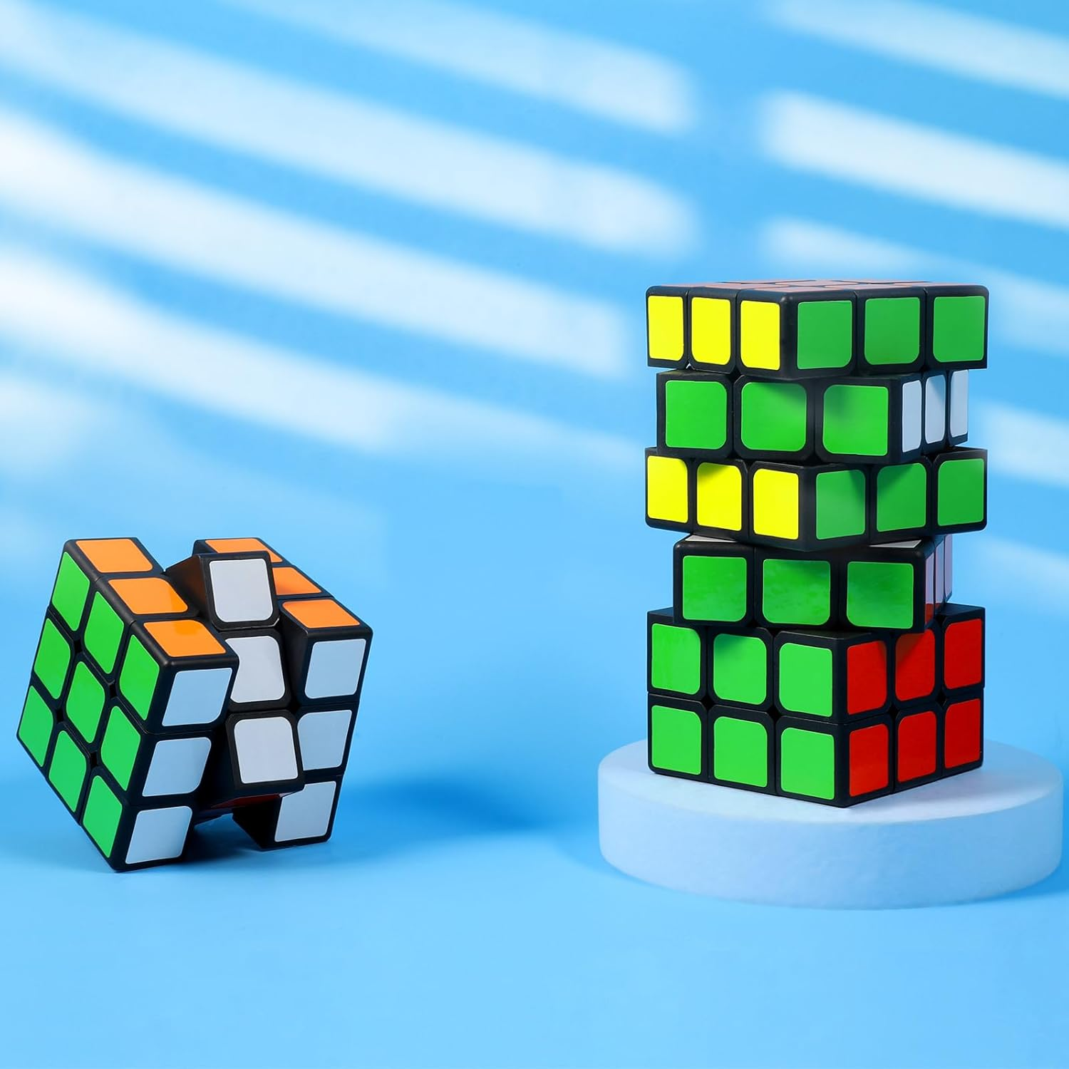 12 PCS Speed Cubes Bulk, 2.1In 3&times;3&times;3 Smooth Flexible Magic Cube 3D Puzzles Cube with Vivid Color, Stress Relief Toy, Party Favors Birthday Party Gifts Stocking Stuffers for Kids Teens Adults image number 2