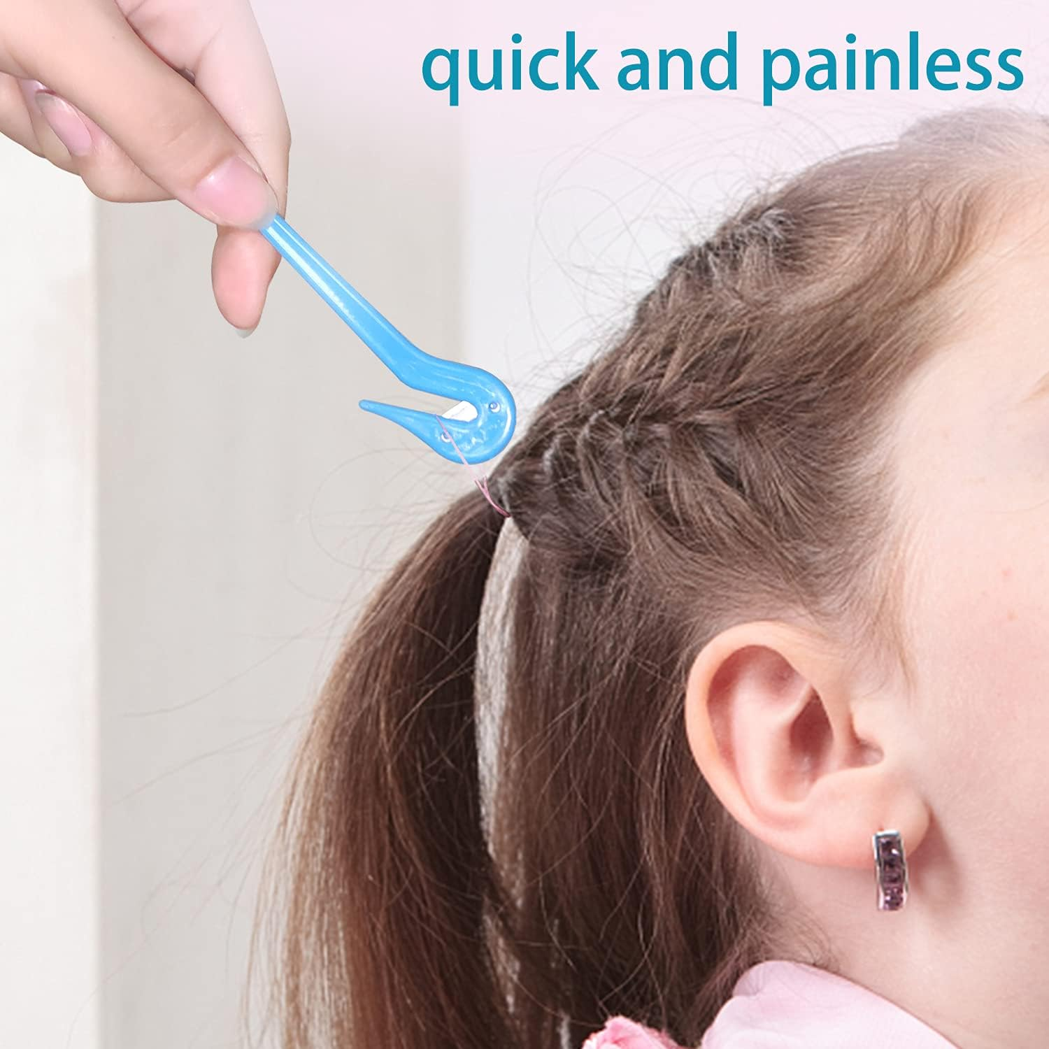 HOYOLS Elastic Hair Bands Remover, Ponytail Rubber Band Remover Cutting 4 Pc image number 5