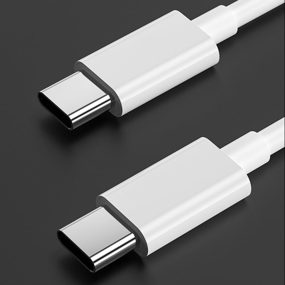 FIME. USB C to USB C Cable, 60W USB C Charger Cable Type C Charging Cable for Iphone 15/Pro/Plus/Pro Max, Ipad Mini 6/Pro 2021/Air 4, Macbook Pro 2020, Samsung Galaxy S23 and More (White) (1.0 Meters) image number 5