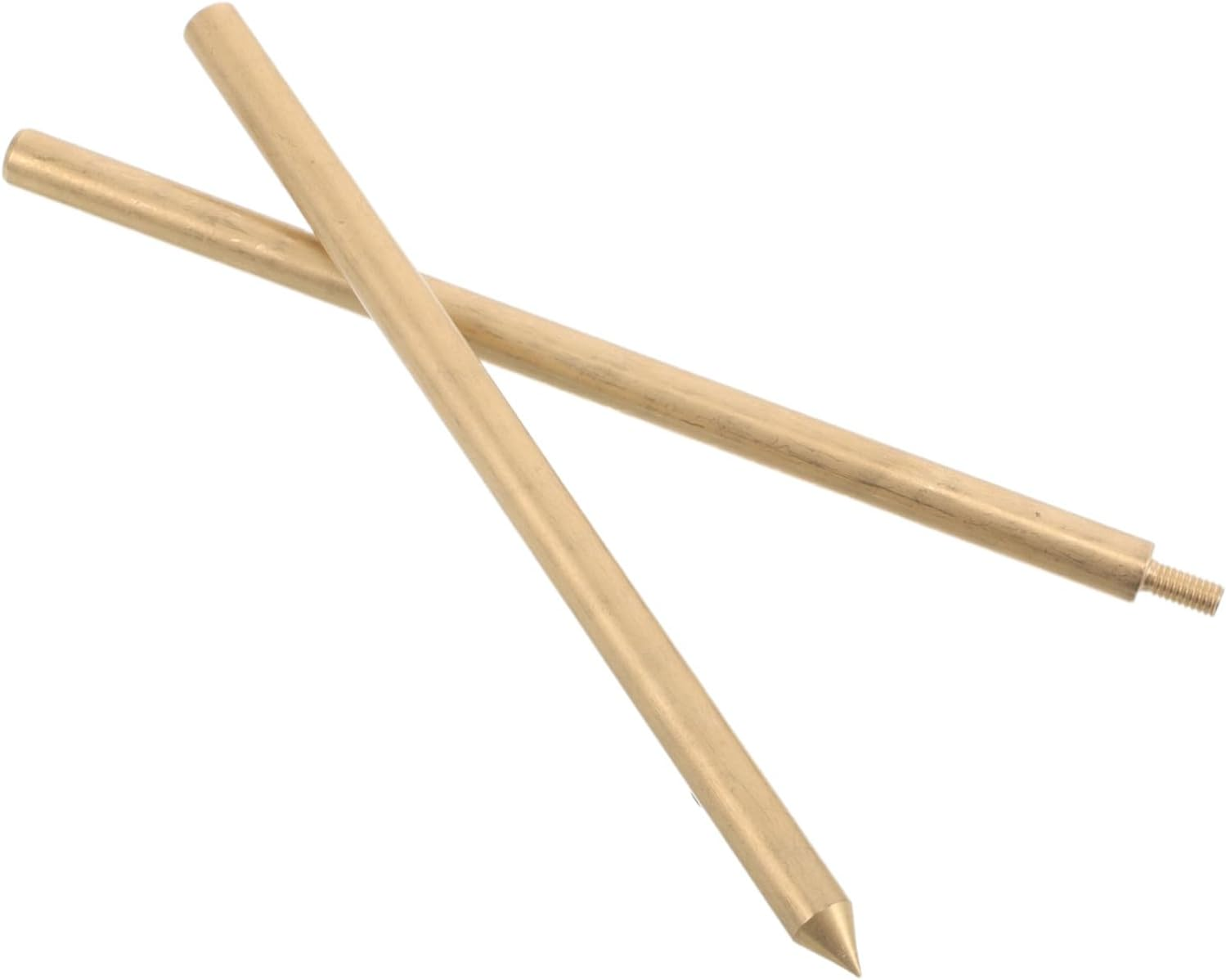 Milisten Threaded Brass Ground Rod for Electric Fence Earthing Fast Electrical Response Copper Earth Pin with Thunder Protection for Agricultural Backup Systems and Antenna Grounding