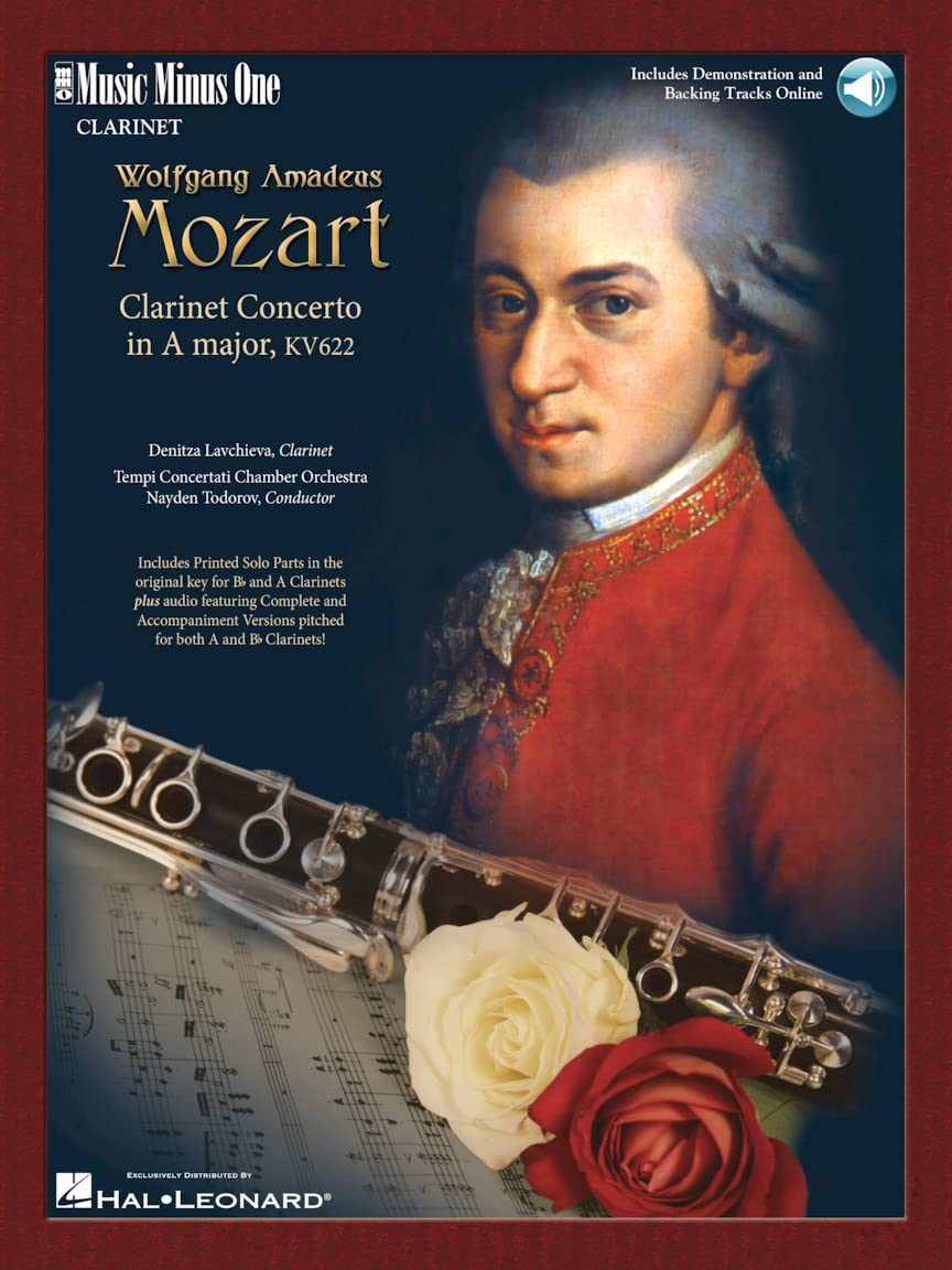 Mozart - Clarinet Concerto in a Major, K. 622: Music minus One Clarinet (Bk/Online Audio)