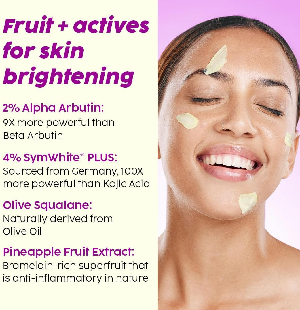 PLIX - the Plantskin Depigmentation Pineapple Face Cream for Women & Men Tan Removal & Dark Spot Corrector | with Alpha Arbutin & Symwhite&reg; plus for Radiant & Even Toned Skin | 50 G image number 6