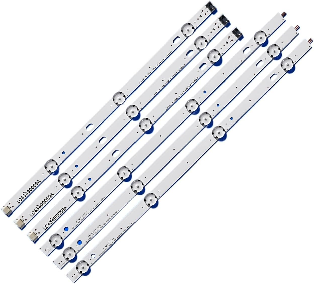 LED Backlight Strip(3) for L-G 43UJ635V 43UJ675V 43UK6300PLB 43UJ634V 43UJ630V 43UJ561V 43UJ655V LC43490059A LC43490058A image number 5