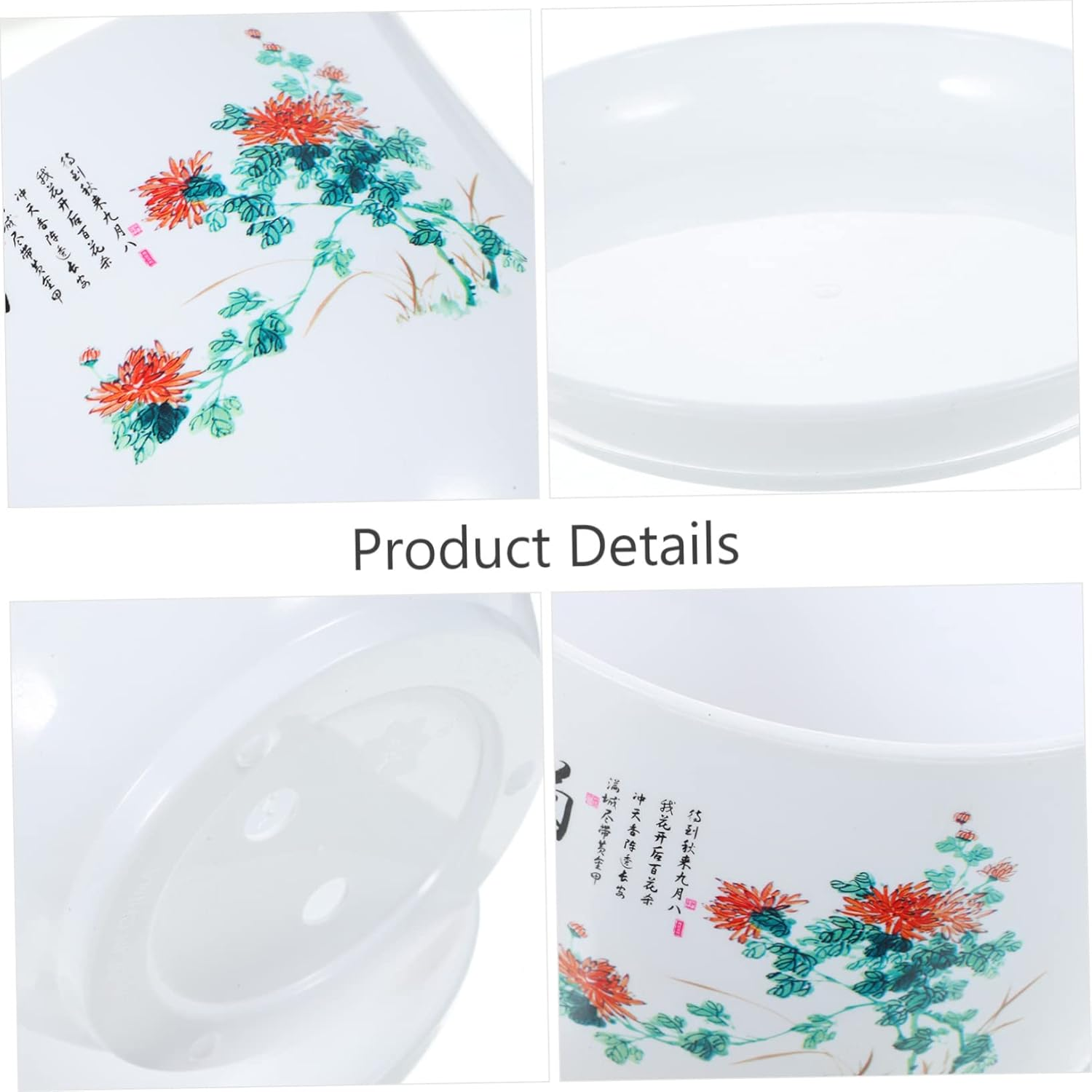 CAXUSD 2Pcs Pp Resin Plant Pots Indoor Flower Pots Garden Supplies Planters for Home image number 4