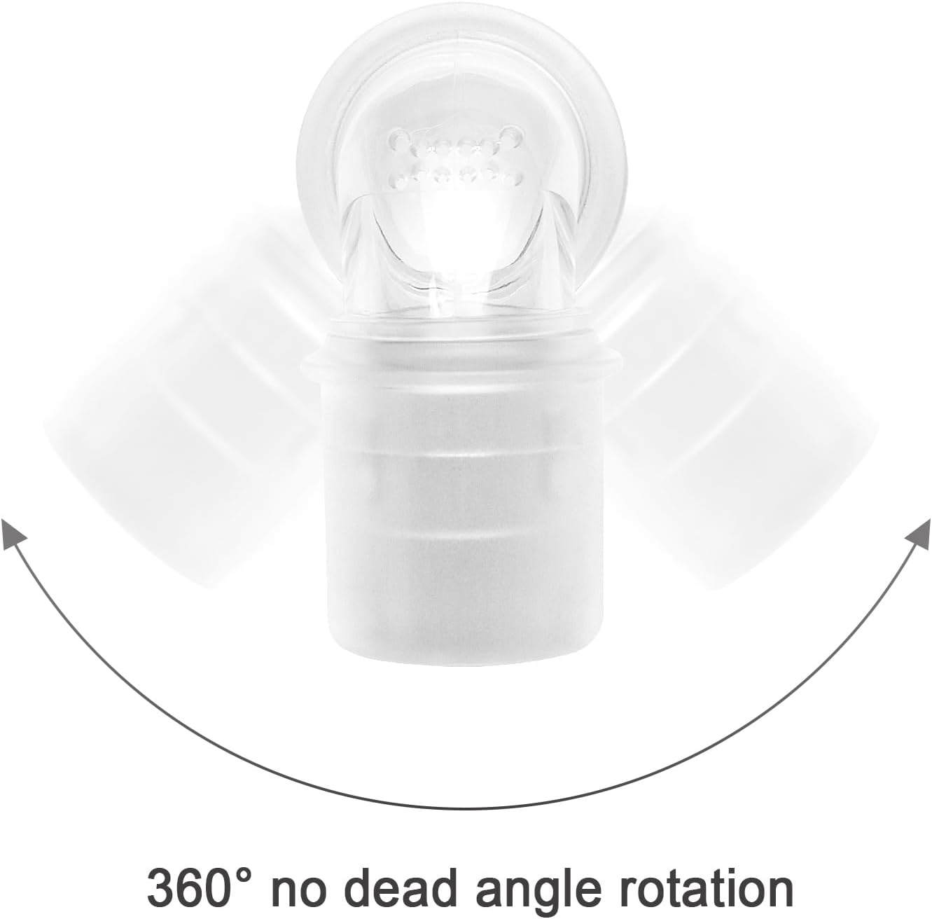2 Packs Replacement Elbow/Swivel Compatible with Dreamwear and Dreamwisp,Tubing Quick-Release Elbow & Prevent Air Leakage,Great-Value Supplies by Airsmart