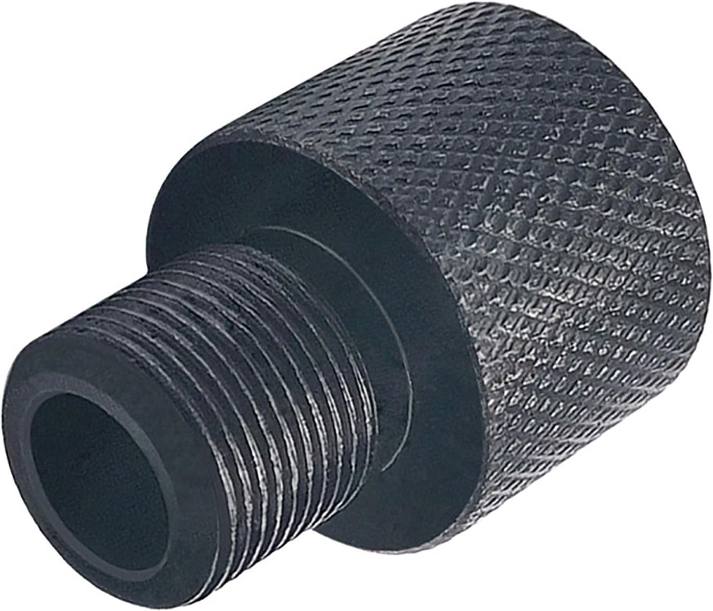 BEANPRECOY 1Pc Black Aluminum Alloy 1/2-20 UNEF to 1/2-28 UNF Thread Adapter, Male to Female Pipe Fitting Adapter for Plumbing & Mechanical Parts image number 3