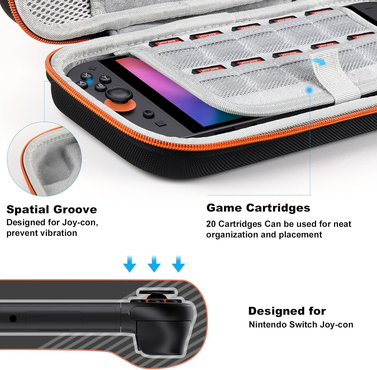 Lmcpa Carrying Case for Nintendo Switch 2 (2025) 7.9 Inch Console, Protective Hard Shell Portable Switch Travel Case, Durable Ballistic Nylon, Large Capacity, Accessories for Switch 2 image number 2