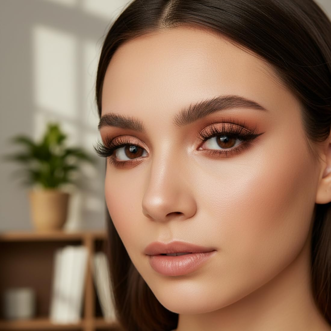 7 Pairs Lashes Wispy False Eyelashes Manga Fluffy Cat Eye Natural Extensions Lashes Strips image number 5