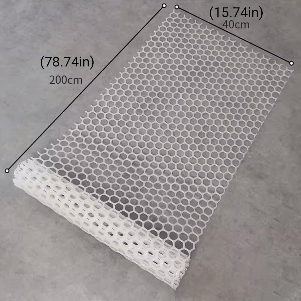 AIMALL Pet Fence Barrier Net for Dog Cage and Cat Pen Anti-Escape Grid Sheet Cuttable HDPE Mesh Panel 78.74In X 15.74In for Indoor Pet Safety