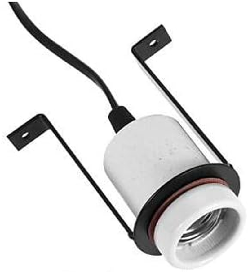 Ceramic Lamp Holder with Bracket for Reptile Enclosures Brooders Etc. image number 2