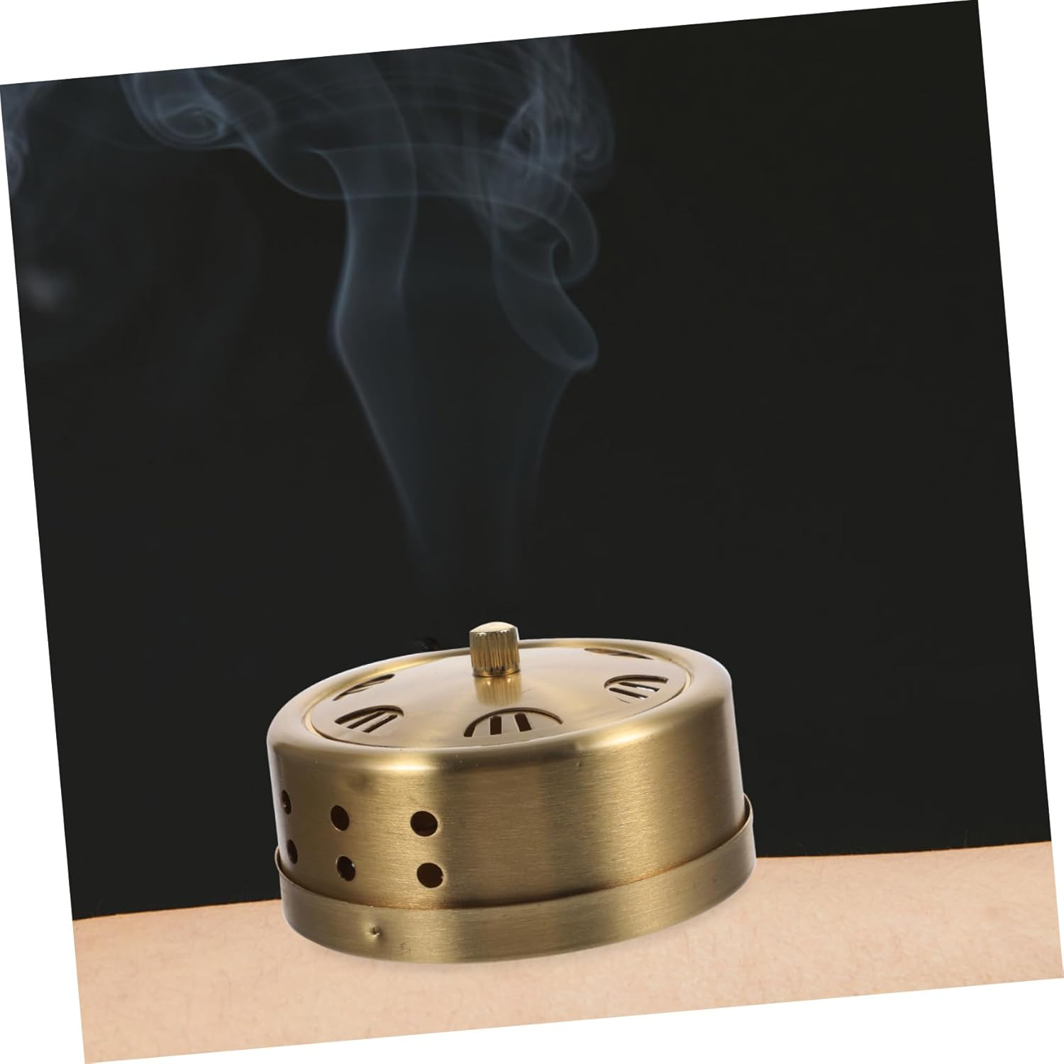 PLAFOPE Portable Moxibustion Box Copper Household Moxibustion Case Moxa Heat Pack Storage with Screw Cap and Sleeve for Relief and Therapy Random Color image number 5