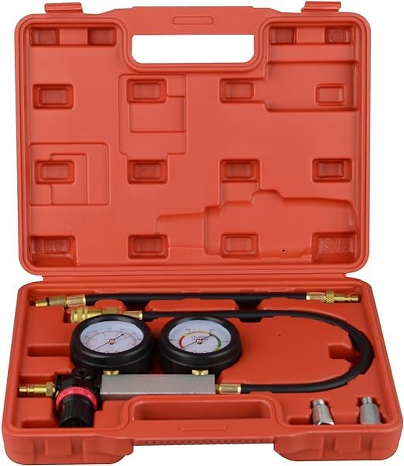 Automotive Cylinder Leakage Leak down Tester Kit Detector Engine Compression Gauges Set image number 5