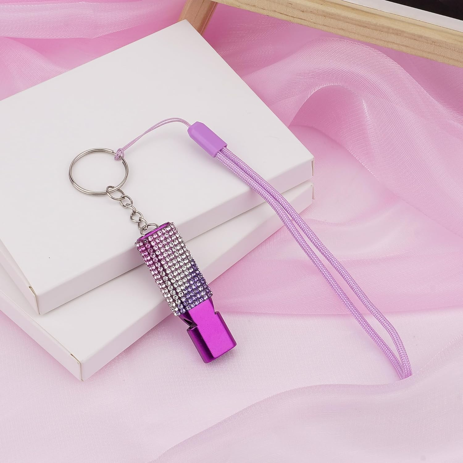 Biiange 2 Pack Bling Whistle, Whistle for Coaches with Lanyard, Coaches Referee Sports Whistles, Loud Metal Sports for Coachess, Referees, and Hikers image number 6