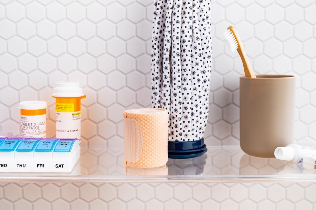 Ezy Dose Weekly AM/PM Travel Pill Organizer and Planner │ Removable AM/PM Compartments │ Great for Travel (Small)