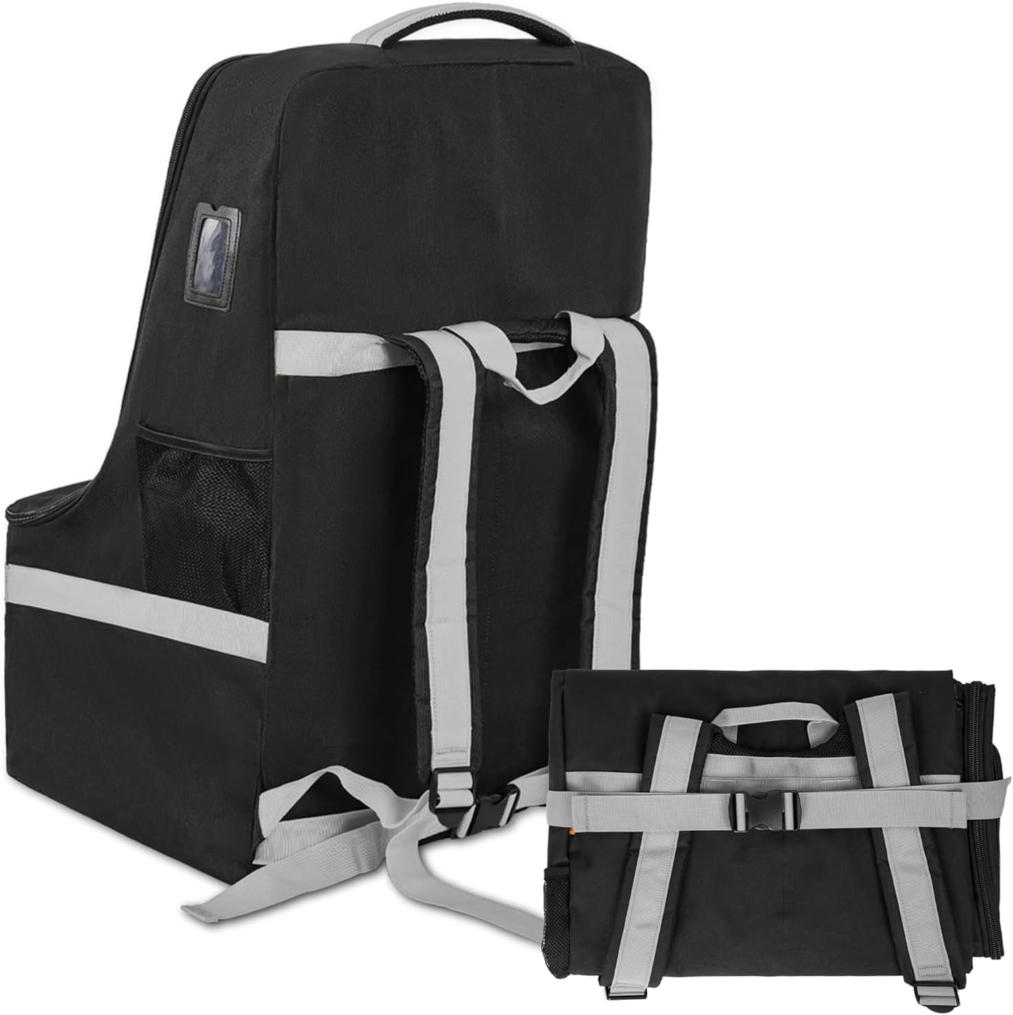 Padded Car Seat Bags for Air Travel - Carseat Travel Bag for Airplane - Gate Check Car Seats Carrier Cart Cover for Airport with Shoulder Straps