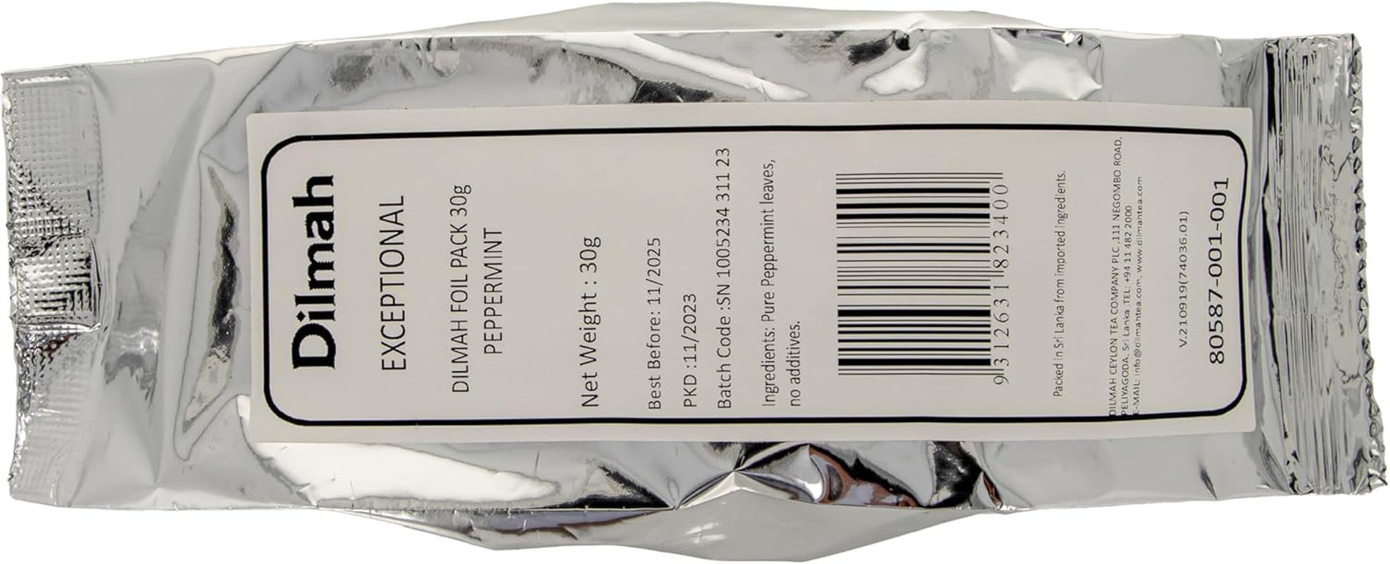 Dilmah Exceptional Peppermint Loose Leaf Refill, 30 Grams image number 3