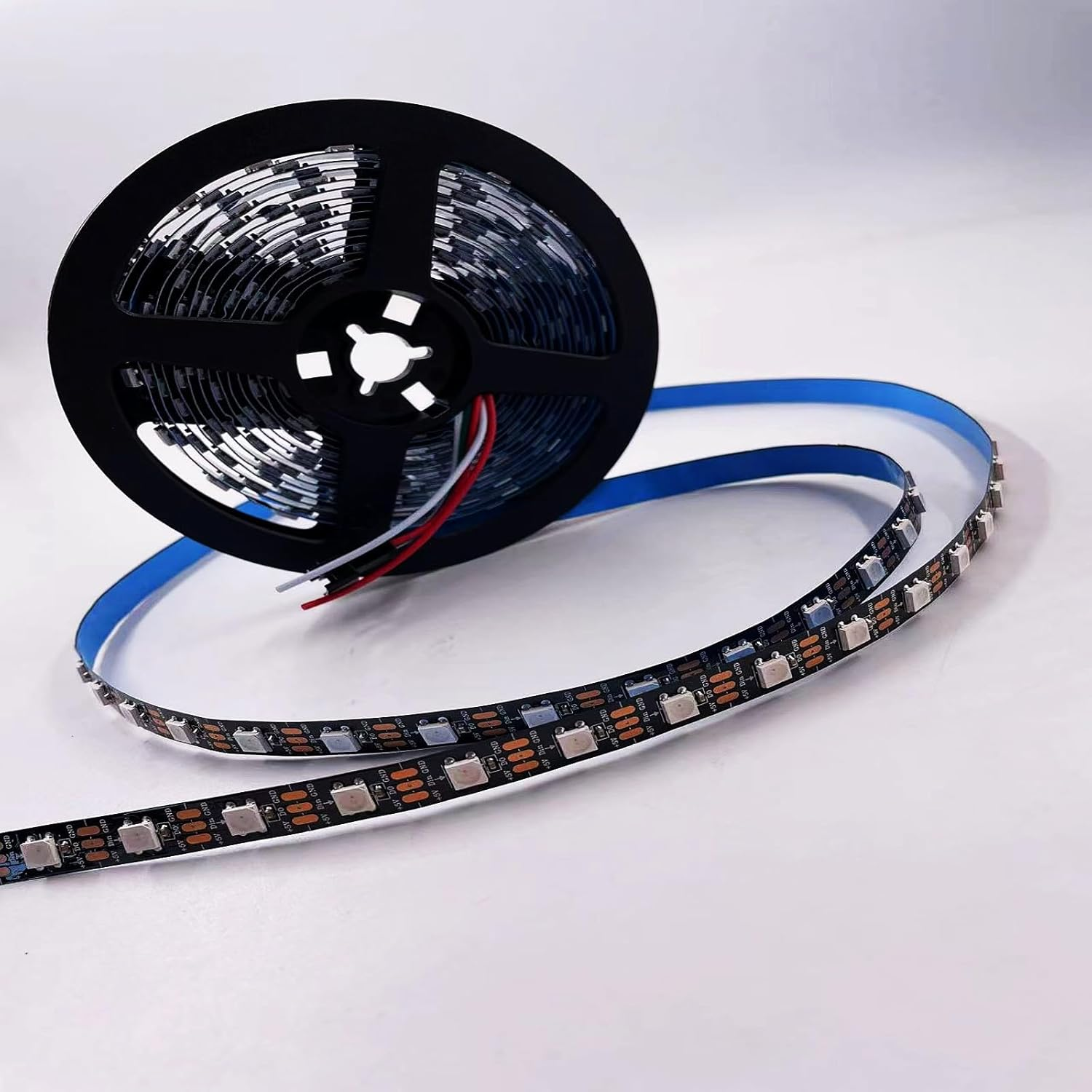 Ws2812B LED Strip, 16.4 Ft Independently Addable FCB LED Strip, 300 Pixels Digital Programmable LED Strip with Catch-Up Effect, Smart Color Suitable for DIY Projects. image number 3