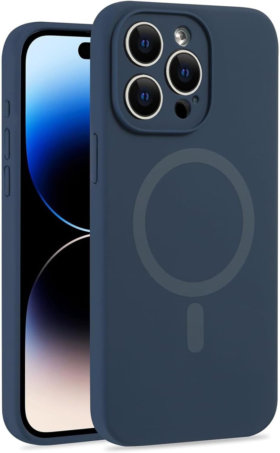 RUNGOS for Iphone 14 Pro Max Case Magsafe (Natural Liquid Silicone & Silky Touch) [Stable Magnet] [10Ft Mil-Grade Shockproof] Soft Microfiber Lining Cover for Iphone 14 Pro Max Magnetic Case 6.7''