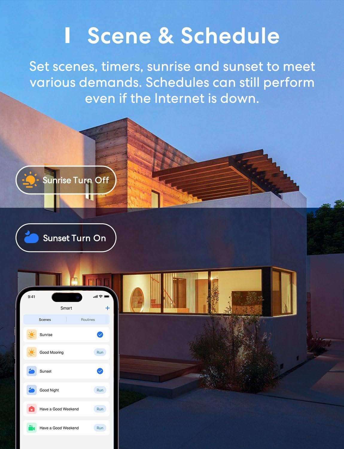 Meross Smart Light Bulb, E27 Dimmable RGB Wi-Fi LED Bulb 60W Equivalent with APP & Voice Control, Compatible with Alexa, Google, Apple Homekit - Scene & Schedule Lighting, 1 Pack image number 6
