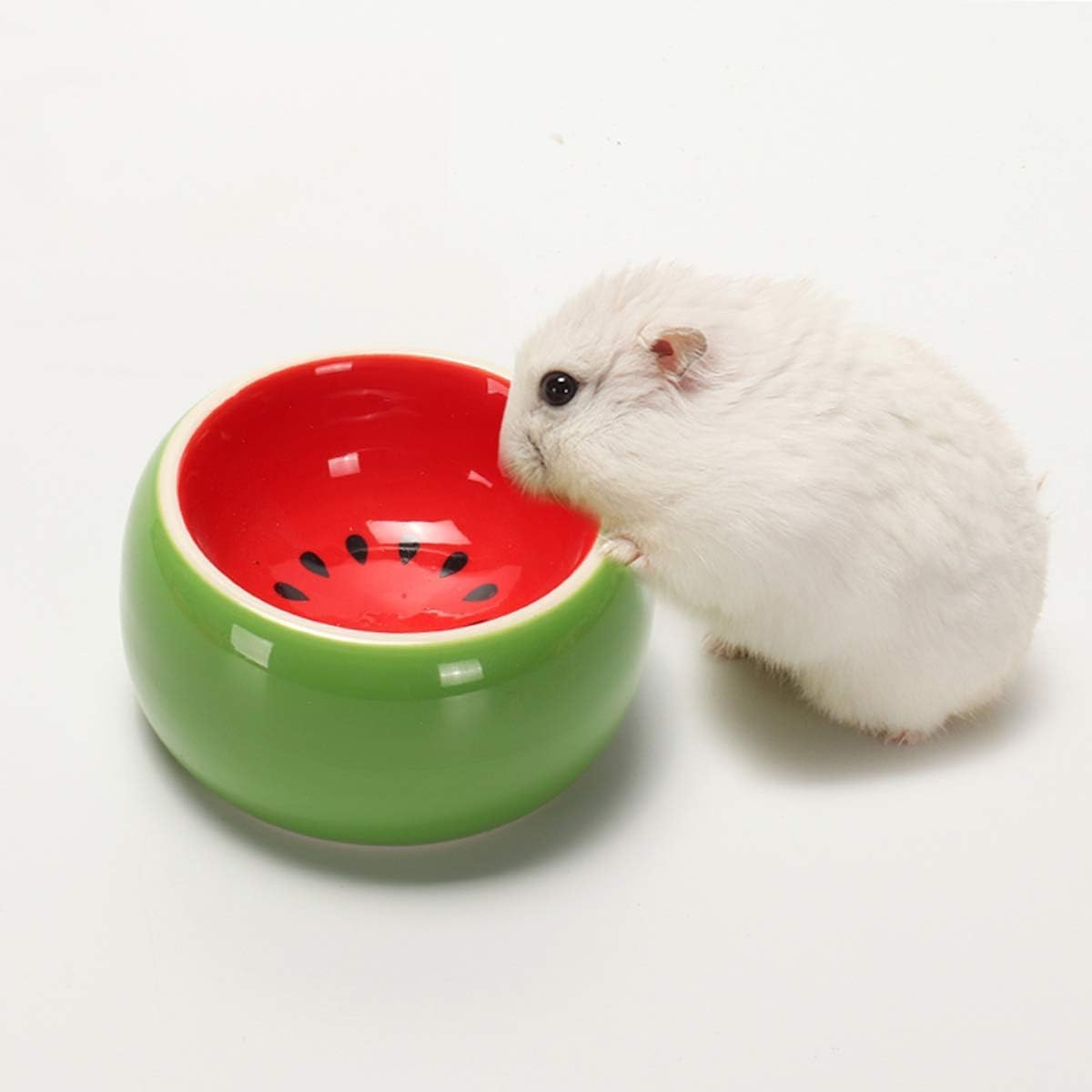 Hamster Rabbit Food Bowl 3PCS for Small Animals, Ceramic Pet Food Dish and Water Bowl, Food Dispenser for Bunny, Guinea, Pig, Gerbil, Ferret, Syrian, Hamster, Chinchilla (Multicolour)