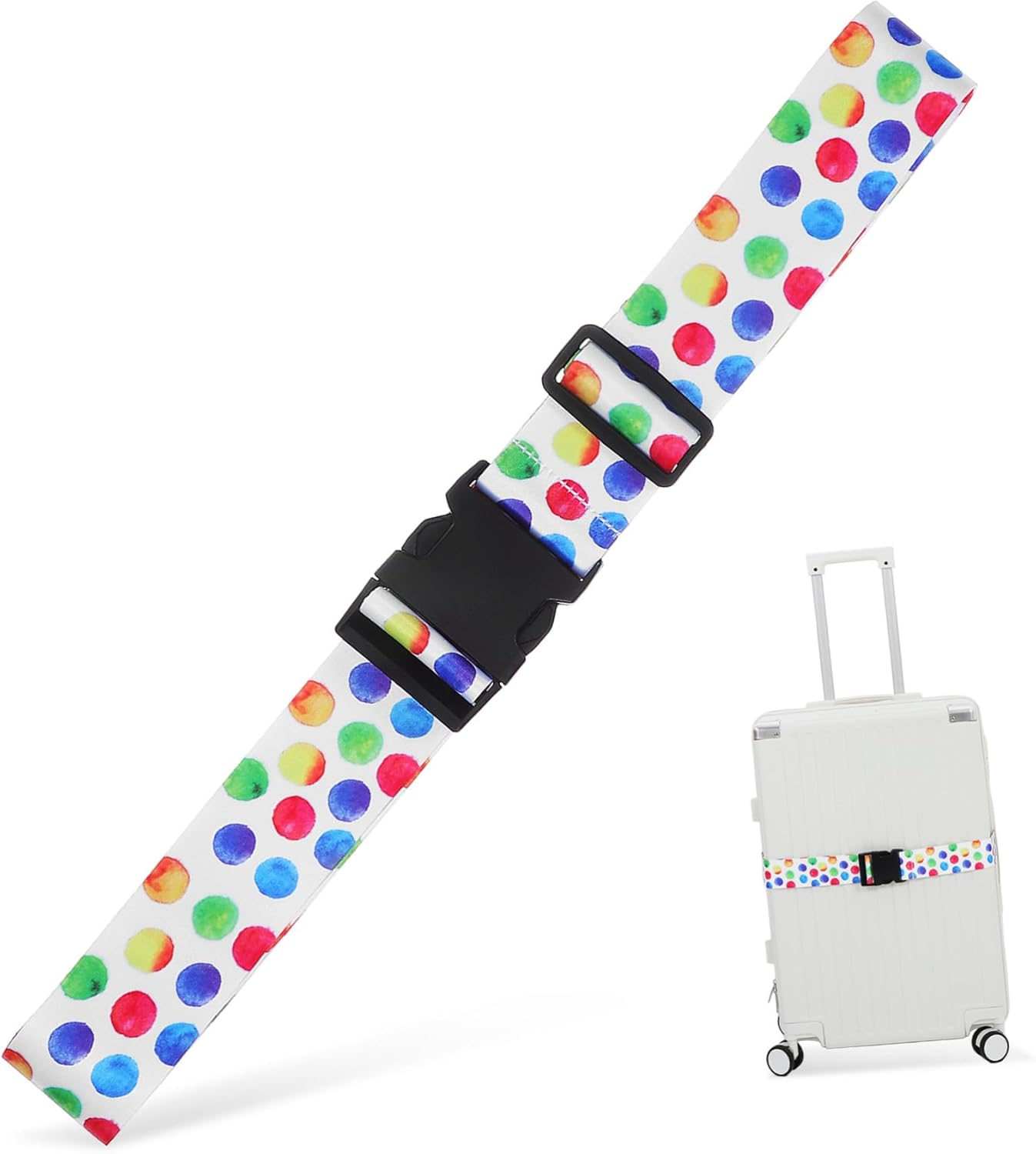 TOPPERFUN Lockable Luggage Straps Travel Luggage Belt for Suitcases Secure Bag Strap Lock Material for Carry Bag Travel Gear image number 2