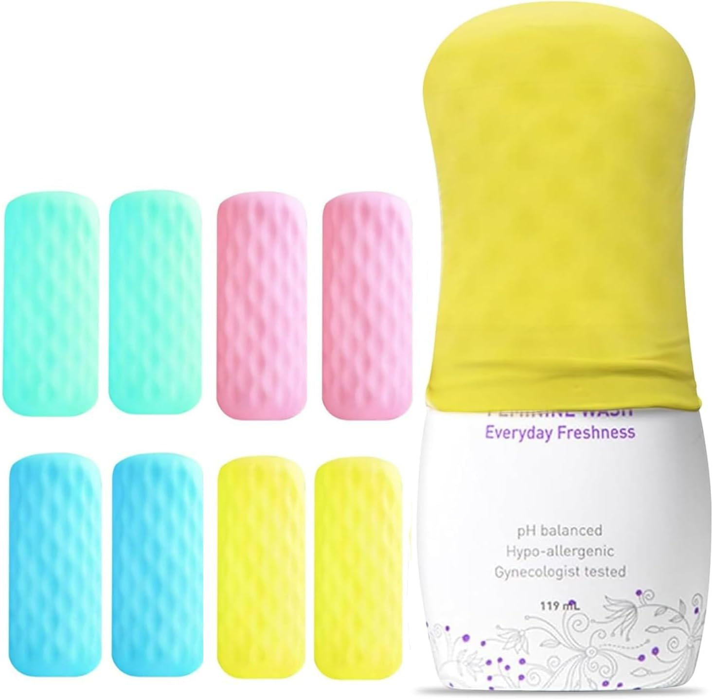 Silicone Bottle Covers,8 Pack Cruise Ship Essentials,H HOME-MART Travel Accessories Luggage for Women Men, Travel Essentials for Women Men,Leak Proofing, Fit Most Travel Size Bottles Toiletries