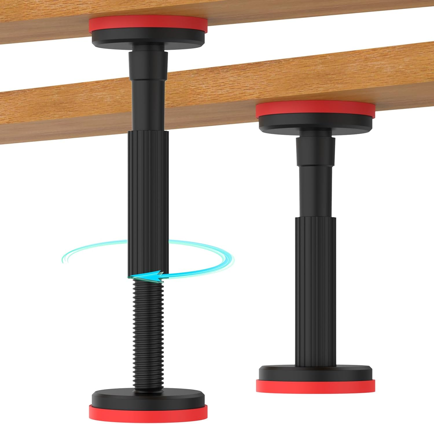 2Pcs Telescopic Support Rod Nylon Cabinet Adjustable Support Pole 200Kg Weight Capacity High Hardness Sink Support Bracket 7.09-17.72Inch Cabinet Lifting Bracket for Cabinet Sofa(Nylon,Black) image number 6