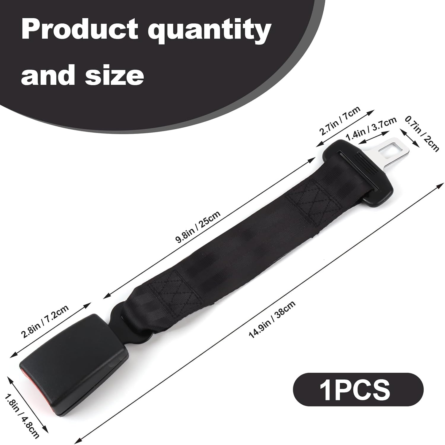 Car Accessories, Car Parts, Compatible with 95% of Cars (Black) 37Cm