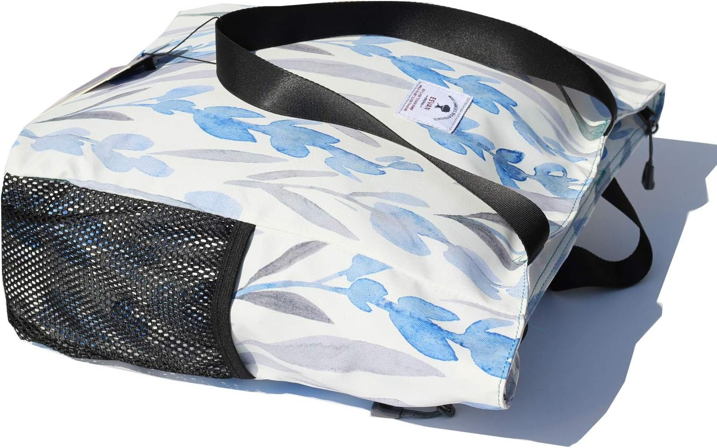 ESVAN Original Floral Water Resistant Large Tote Bag Shoulder Bag for Gym Beach Travel Daily Bags Upgraded, [A] Floral Leaf, Large image number 2