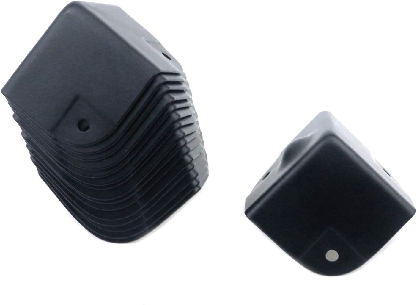 MY MIRONEY 1.57" Metal Corner Protectors Black Cabinets Speaker Corner Edge Protectors Case Box Cabinet Corner Protectors Guards with Screws Pack of 16 image number 5