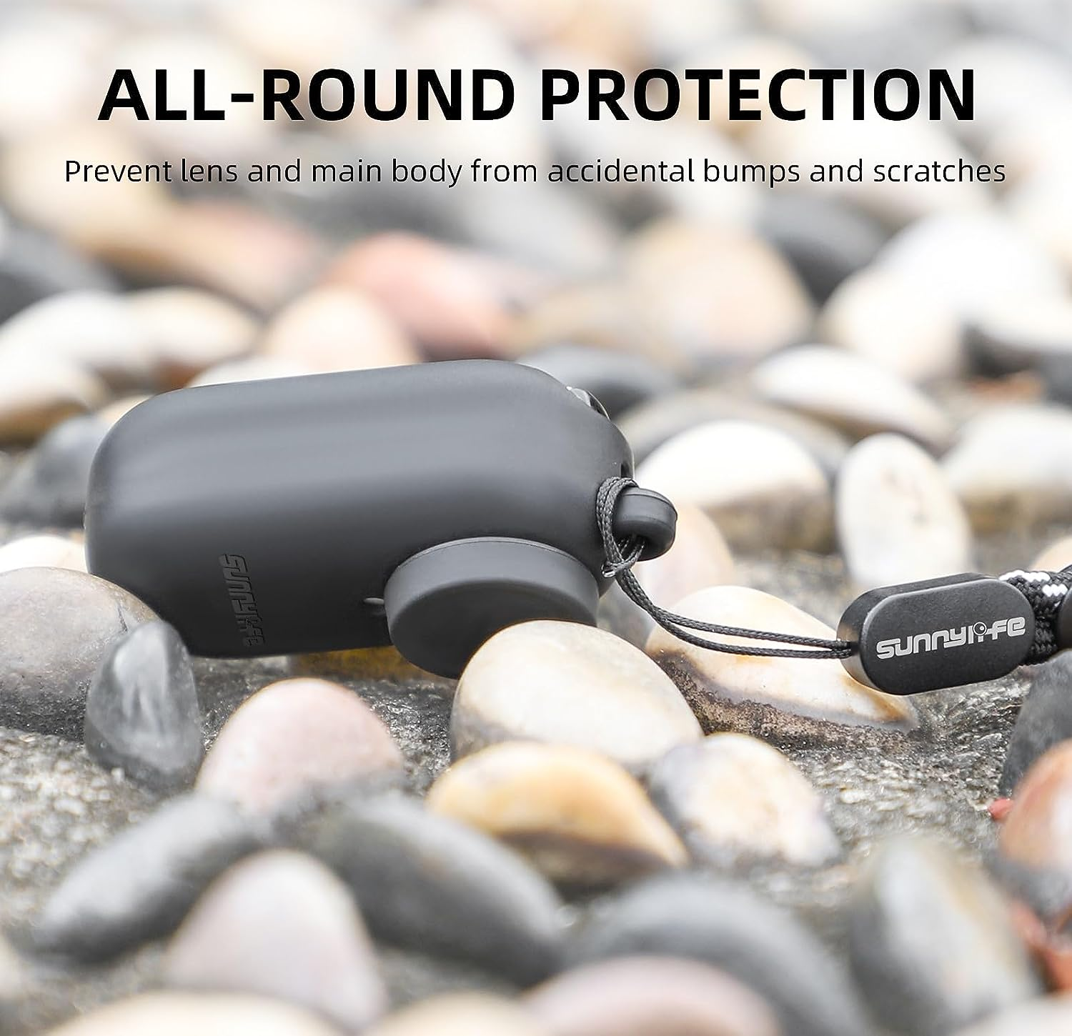 Camgo Sunnylife Silicone Case for Insta360 GO 3S (Black) - Black image number 4