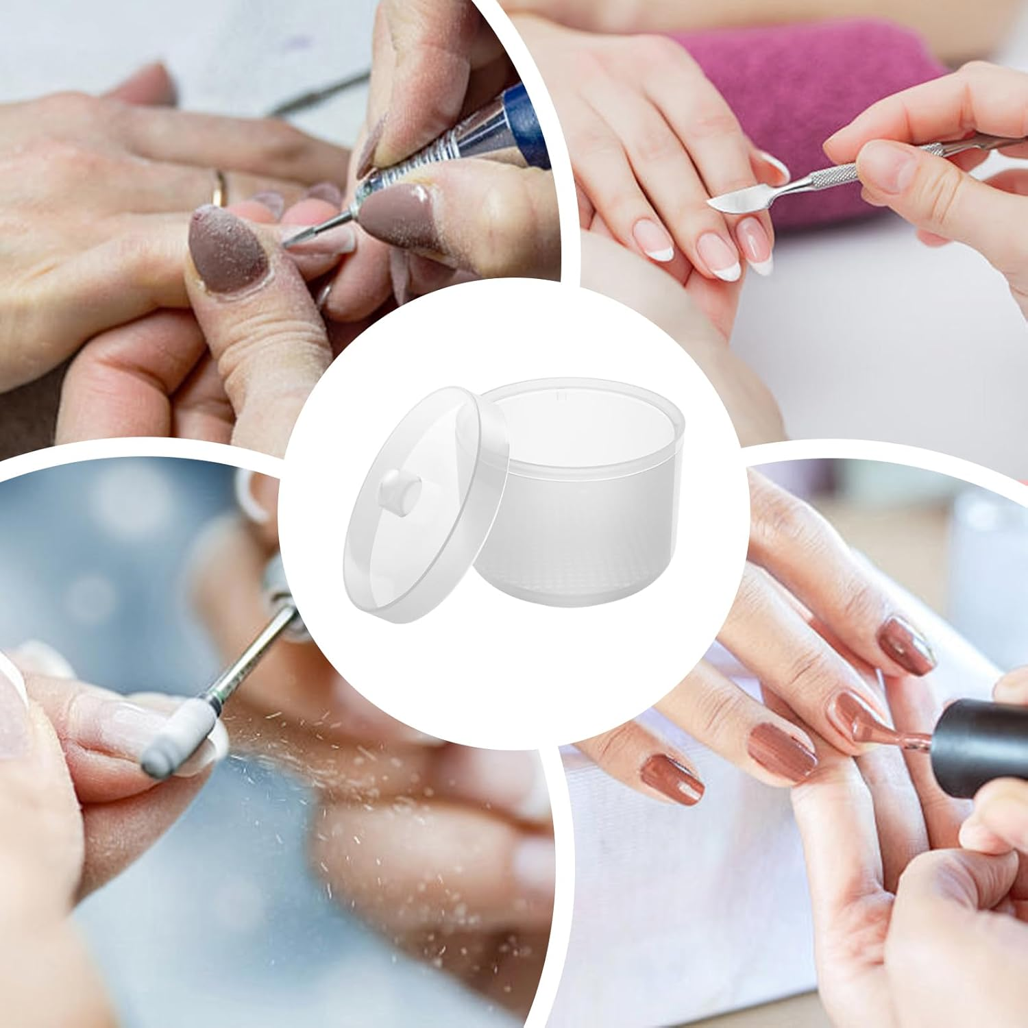 Nail Tool Cleaner | Manicure Equipment Cleaning Container - Fine Mesh Nail Tool Cleaning Box for Home, Salon, Pedicure, Manicure image number 6