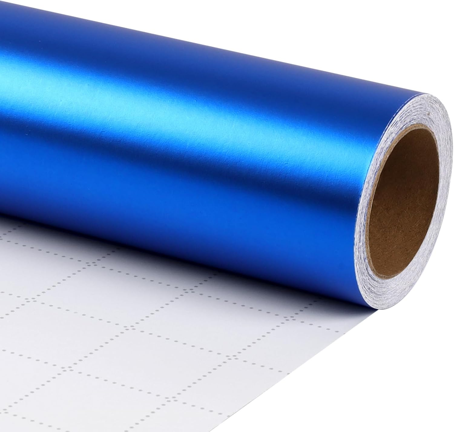 WRAPLA Red Wrapping Paper, Solid Color Matte Metal Gift Paper Roll - 43Cm X 12M Perfect for Wedding, Birthday, Baby Shower(17Inch X 40Feet)