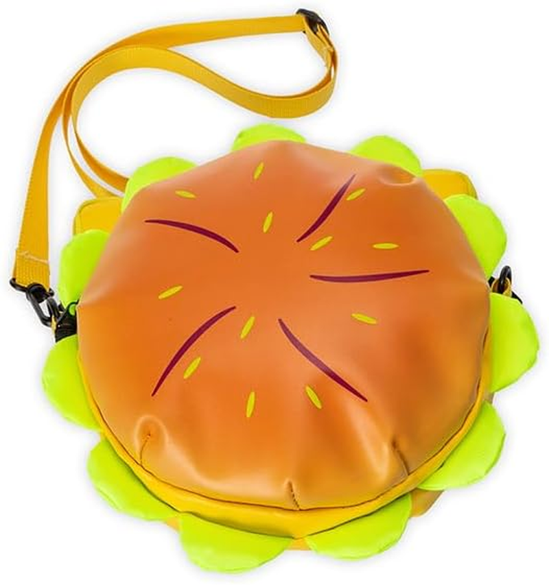 RRISETAG Cheeseburger Backpack, Funny Yellow Cartoon Space Cheeseburger Backpack - Cute Design