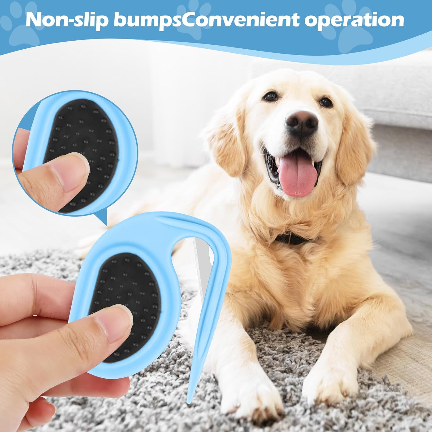 Pack of 2 Knot Comb Beauty Tools Pet, Detangling Knife Cat, Spill Hair Removal Comb for Dogs, Dog Groomer, Fur Comb for Pets, Undercoat Duster, Pet Knotting Comb image number 1