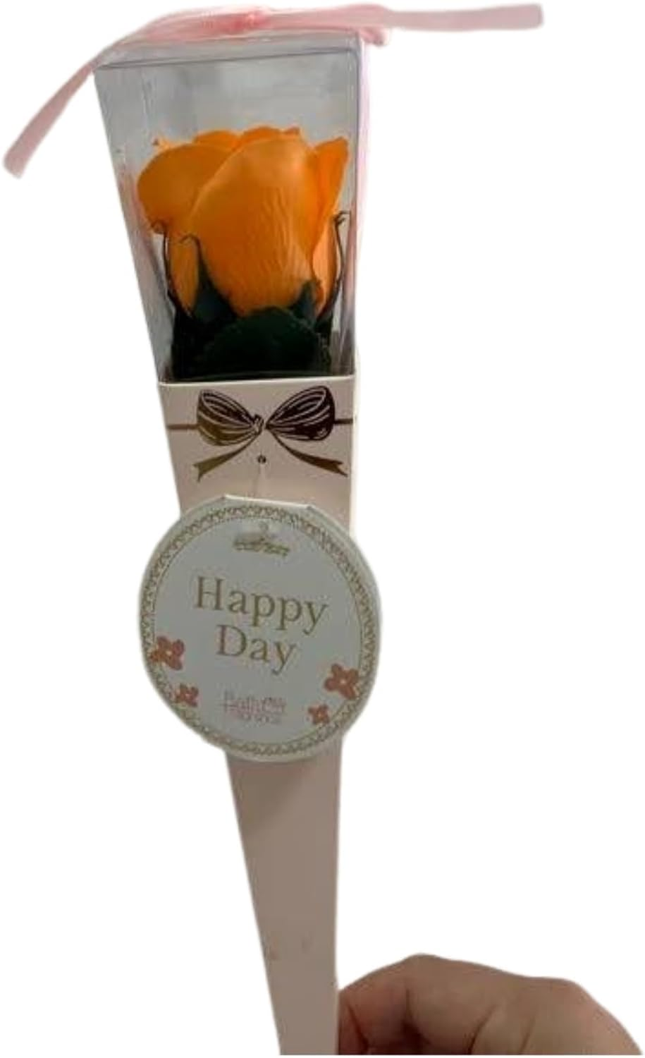 Q-FLA Bath Salt, Soap Flower, Kelee Bouquet, Mini 13, Orange, Gift, Birthday image number 1