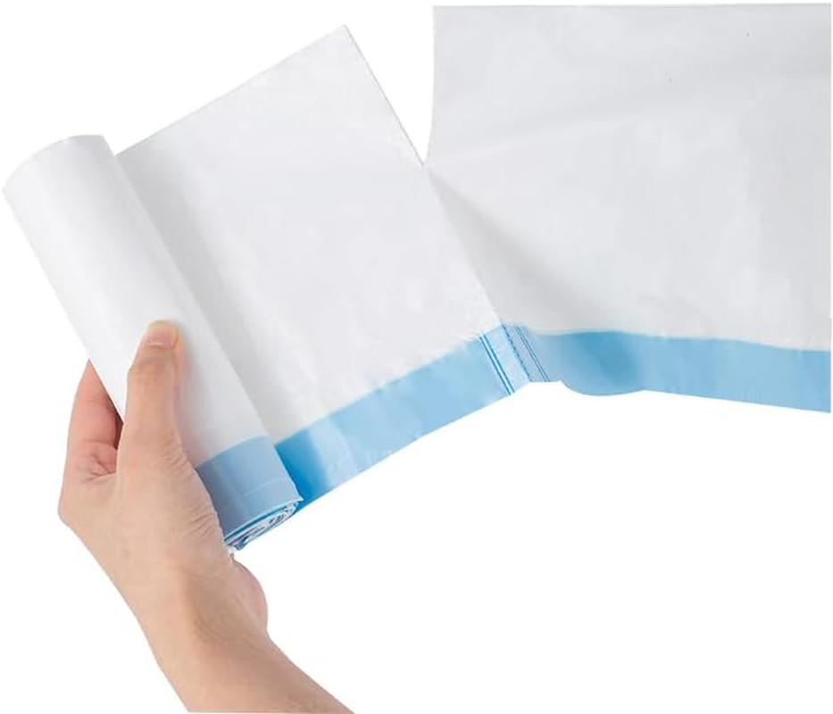 RMAN Pack of 100 Cat Litter Box Bags with Drawstrings, 550 X 300 Mm, Bin Liners with Cat Litter Tray, Self-Cleaning Cat Litter Tray, Biodegradable, Durable, Tear-Resistant, Durable