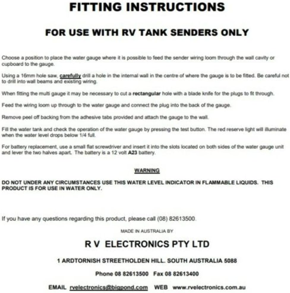 Water Tank Gauge - Single Tank Black image number 2