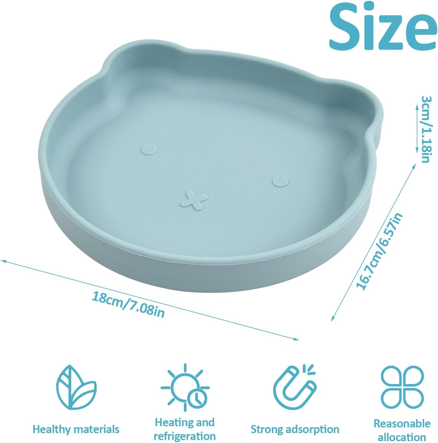 Amexo Cat Bowl Flat Silicone Cat Bowl Cat Bowls with Suction Cup Feeding Bowl for Cats Food Bowl Cat Non-Slip Cat Food Bowl Cat Bowl for Dry Food and Wet Food image number 3