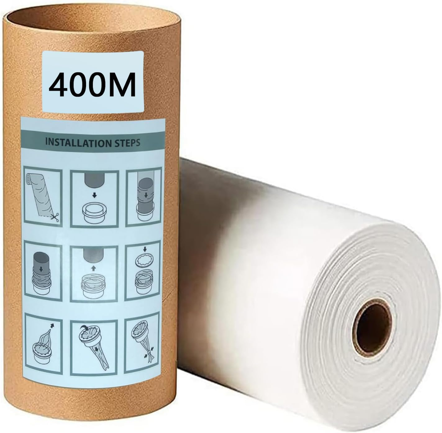 200M Nappy Bin Refill, Nappy Bin Liners, Disposable Bin Bags for Nappies Compatible with Tommee Tippee Twist & Click Refill, Sangenic Tec & Simplee Sangenic Nappy Bins, Baby Nappy Bags