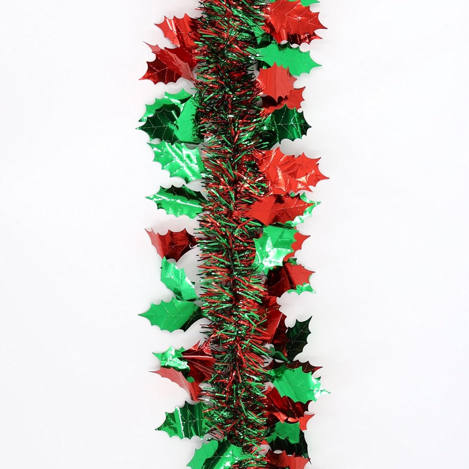 FIL 12M Premium Christmas Tinsel Extra Wide Garland 4M X3 Xmas Tree Decoration Full [Design: Metallic Trees_Gold]
