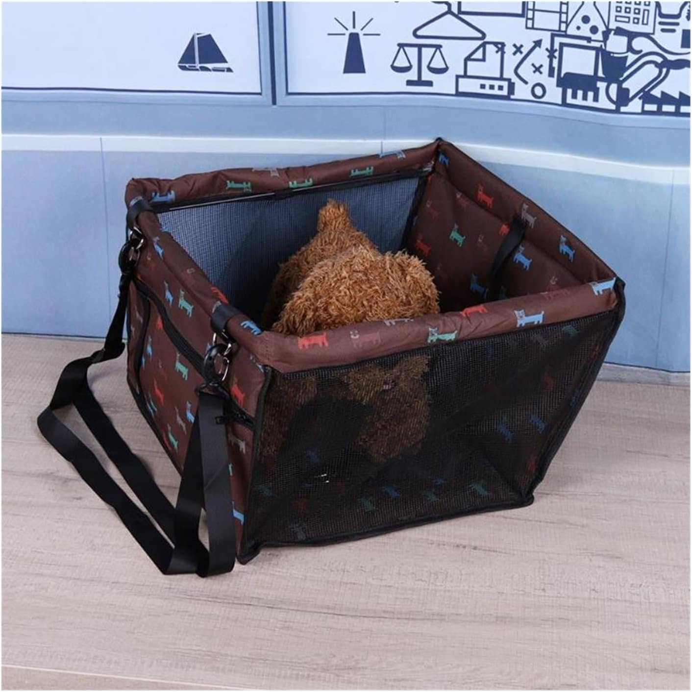 Dog Car Seat Cover Car Rear Seat Cushion Bed Suitable for Dog Puppy Cat Travel Protection Seat Cover Dog Hammock(Color:02) - 02 image number 5