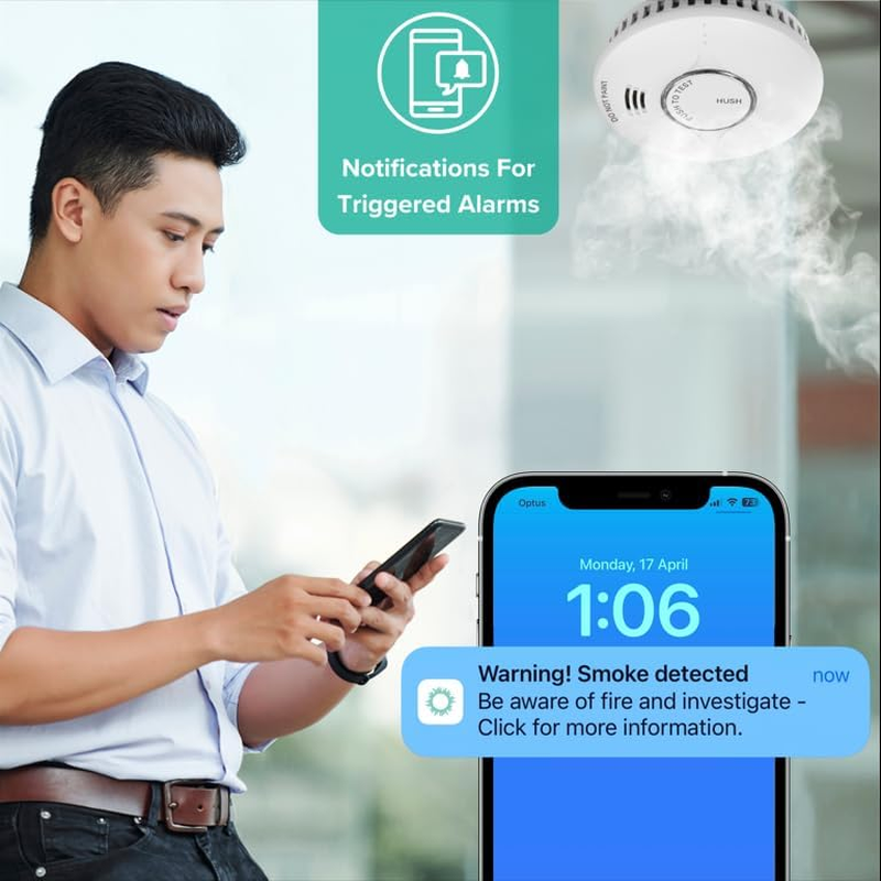 Emerald Home Safelink - Smart Wi-Fi Enabled Gateway Links Emerald Smoke Alarms to Your Phone for Constant Access and Fire Security. Enjoy a Safer Home.