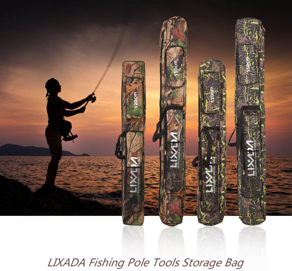 Mingzhe Fishing Bag Double Layer Large Capacity Fishing Rod Tackle Bag 120/150Cm